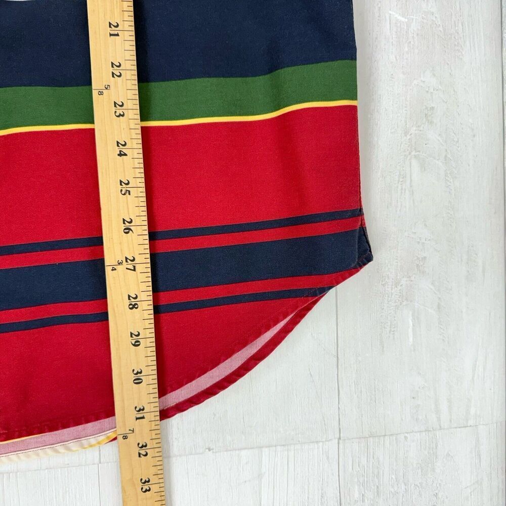 Vtg CHAPS Ralph Lauren‎ Shirt Mens L Striped Long Sleeve Button Down Western 90s - Picture 12 of 13